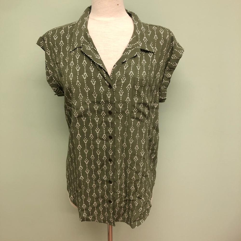 Jachs Girlfriend Women's Sleeveless Top | Size Medium | Green